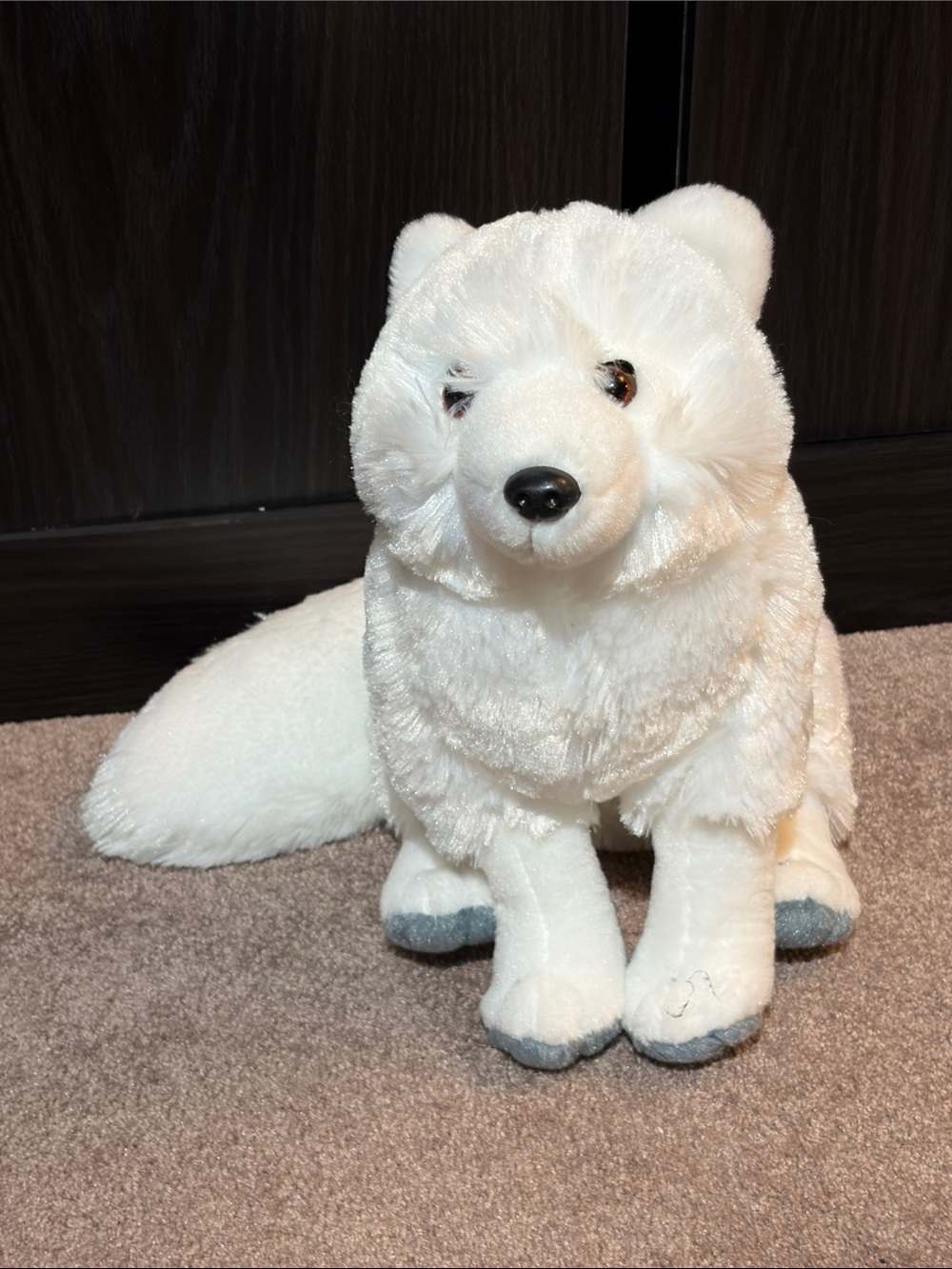 Plush Arctic Fox Stuffed Animal Toy - White